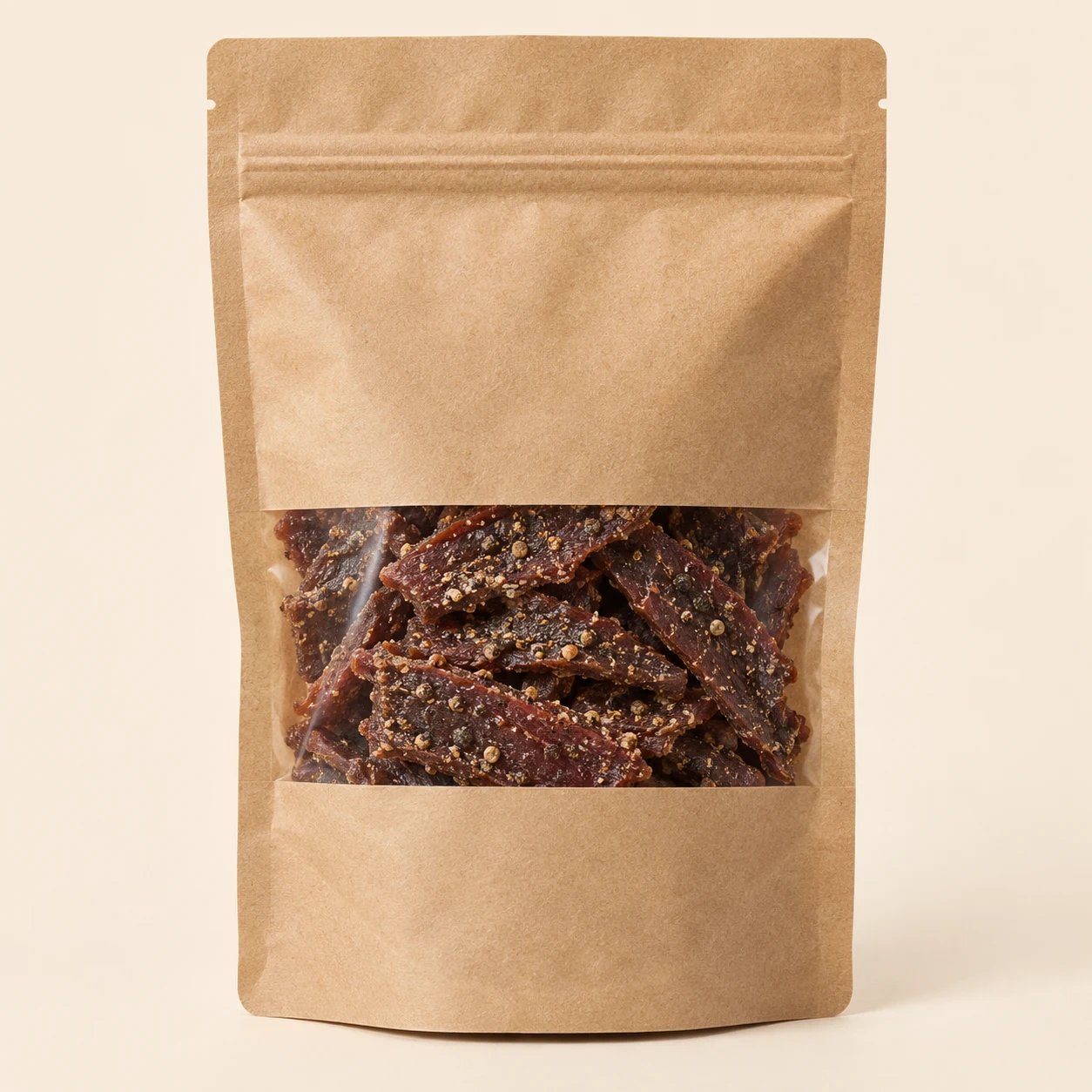 Peppered beef jerky
